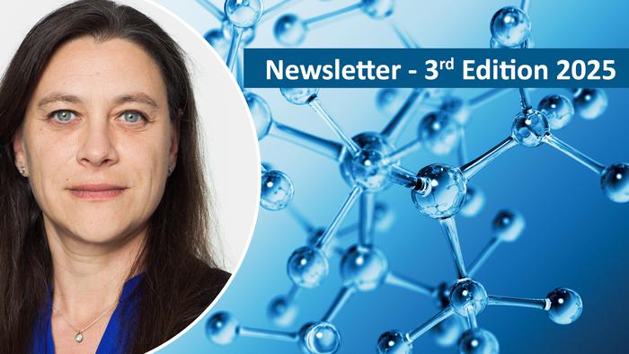 Profile picture of Emma Strömberg against a background image with blue molecules